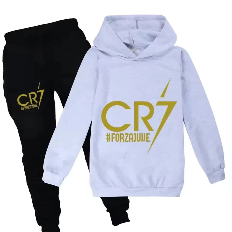 CR7 Kids Football Hoodie & Pants Set (3–12Y)