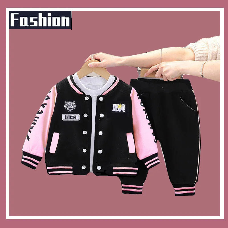 Kids Baseball Jacket & Pants Set – Spring/Autumn