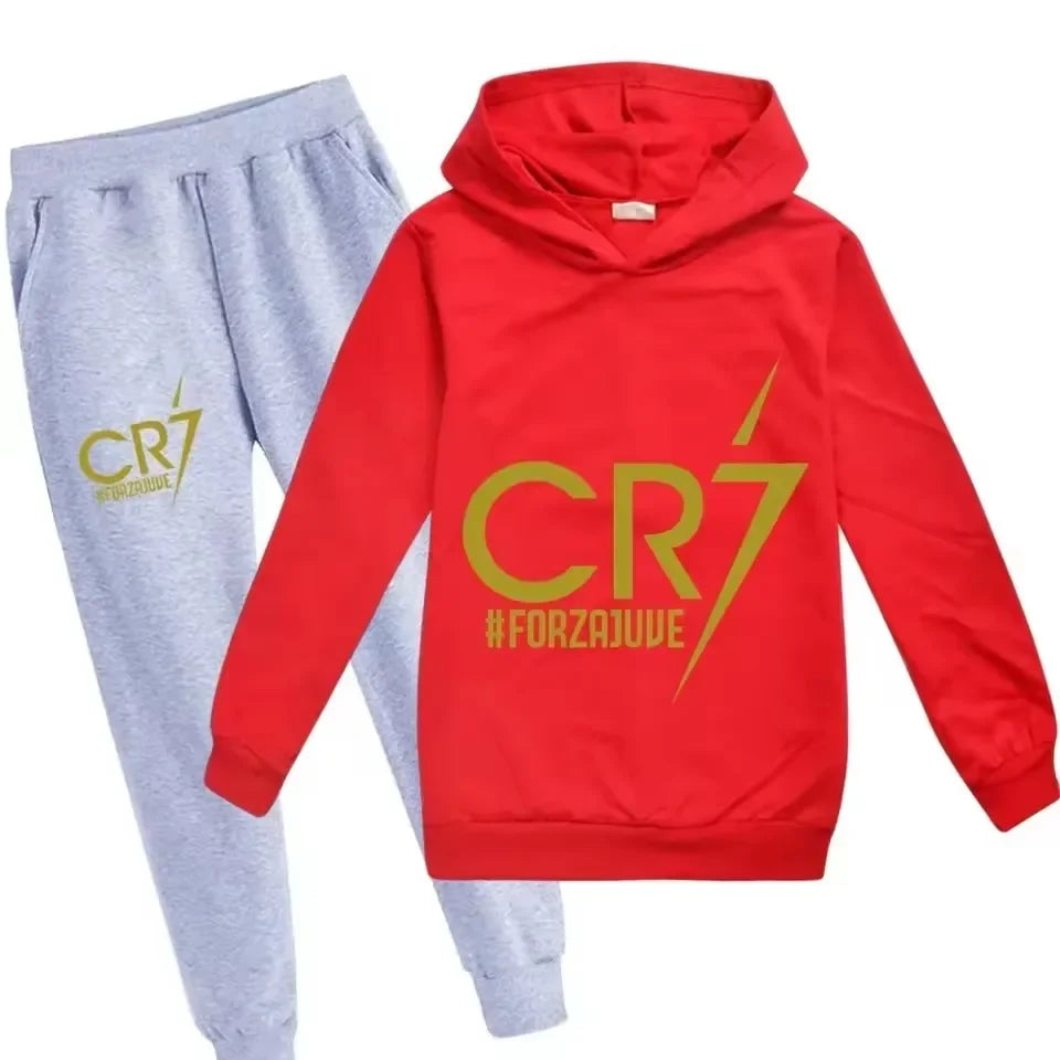 CR7 Kids Football Hoodie & Pants Set (3–12Y)