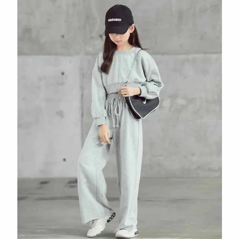 Girls 2-Piece Long Sleeve Sweater & Pants Set – 4–12Y