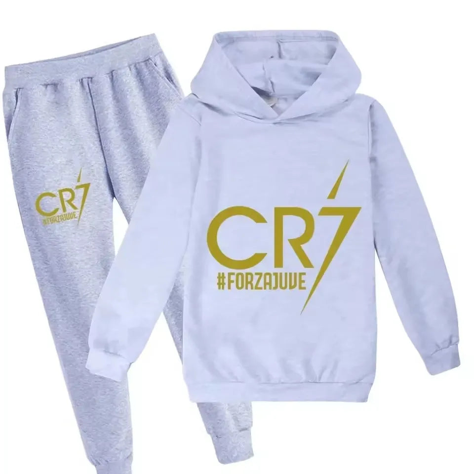 CR7 Kids Football Hoodie & Pants Set (3–12Y)