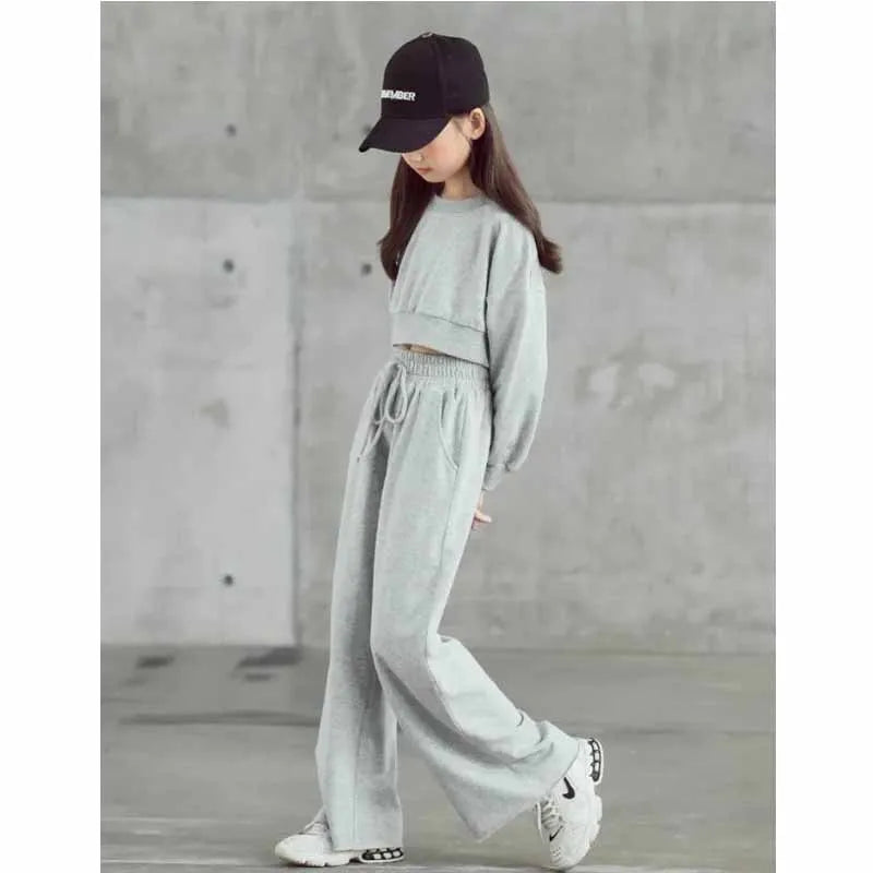 Girls 2-Piece Long Sleeve Sweater & Pants Set – 4–12Y