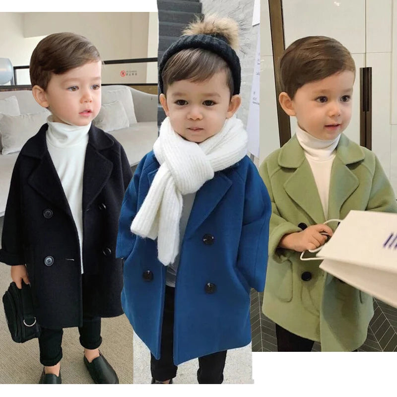 Boys Wool Lapel Coat – Autumn/Winter (1–6Y)