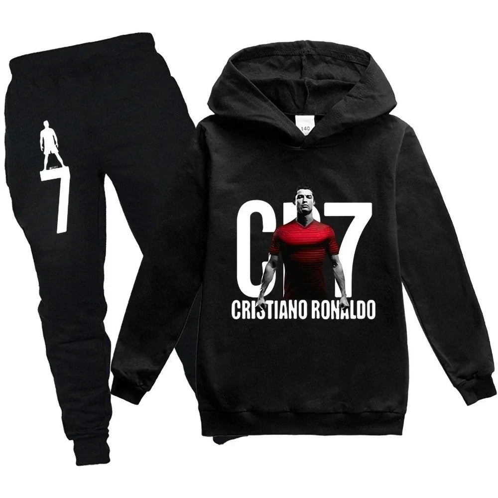 CR7 Kids Football Hoodie & Pants Set (3–12Y)