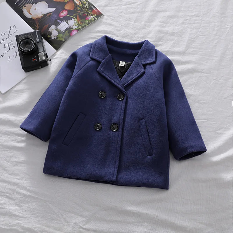 Boys Wool Lapel Coat – Autumn/Winter (1–6Y)