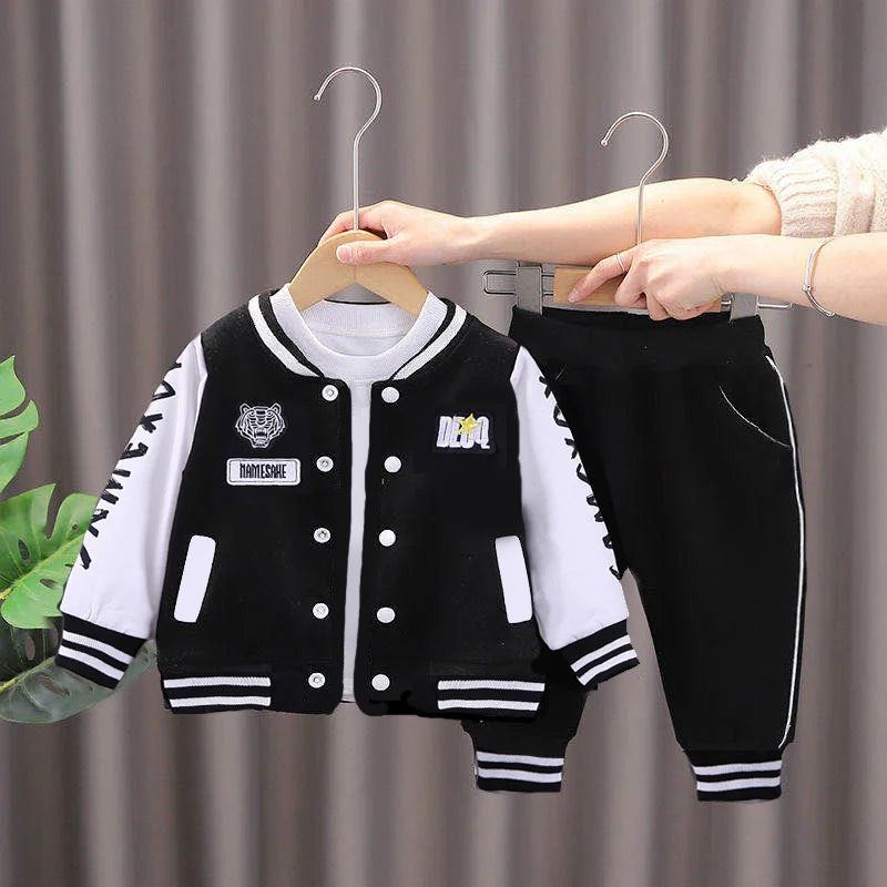 Kids Baseball Jacket & Pants Set – Spring/Autumn