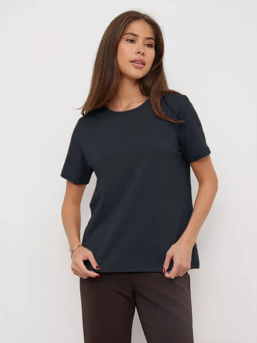 Women’s Summer Cotton T-Shirt – Short Sleeve Loose Top