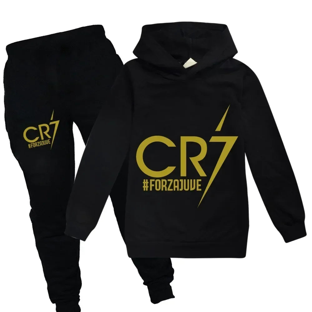 CR7 Kids Football Hoodie & Pants Set (3–12Y)