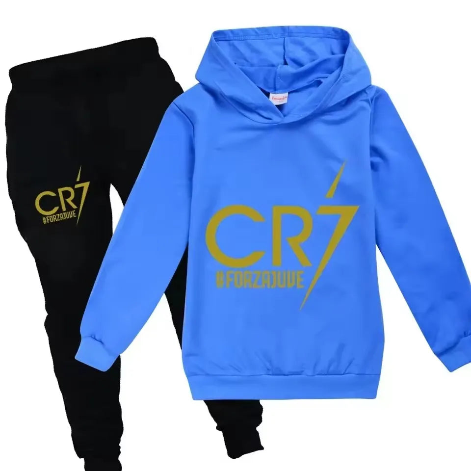 CR7 Kids Football Hoodie & Pants Set (3–12Y)