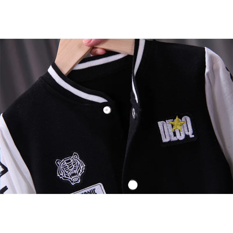 Kids Baseball Jacket & Pants Set – Spring/Autumn