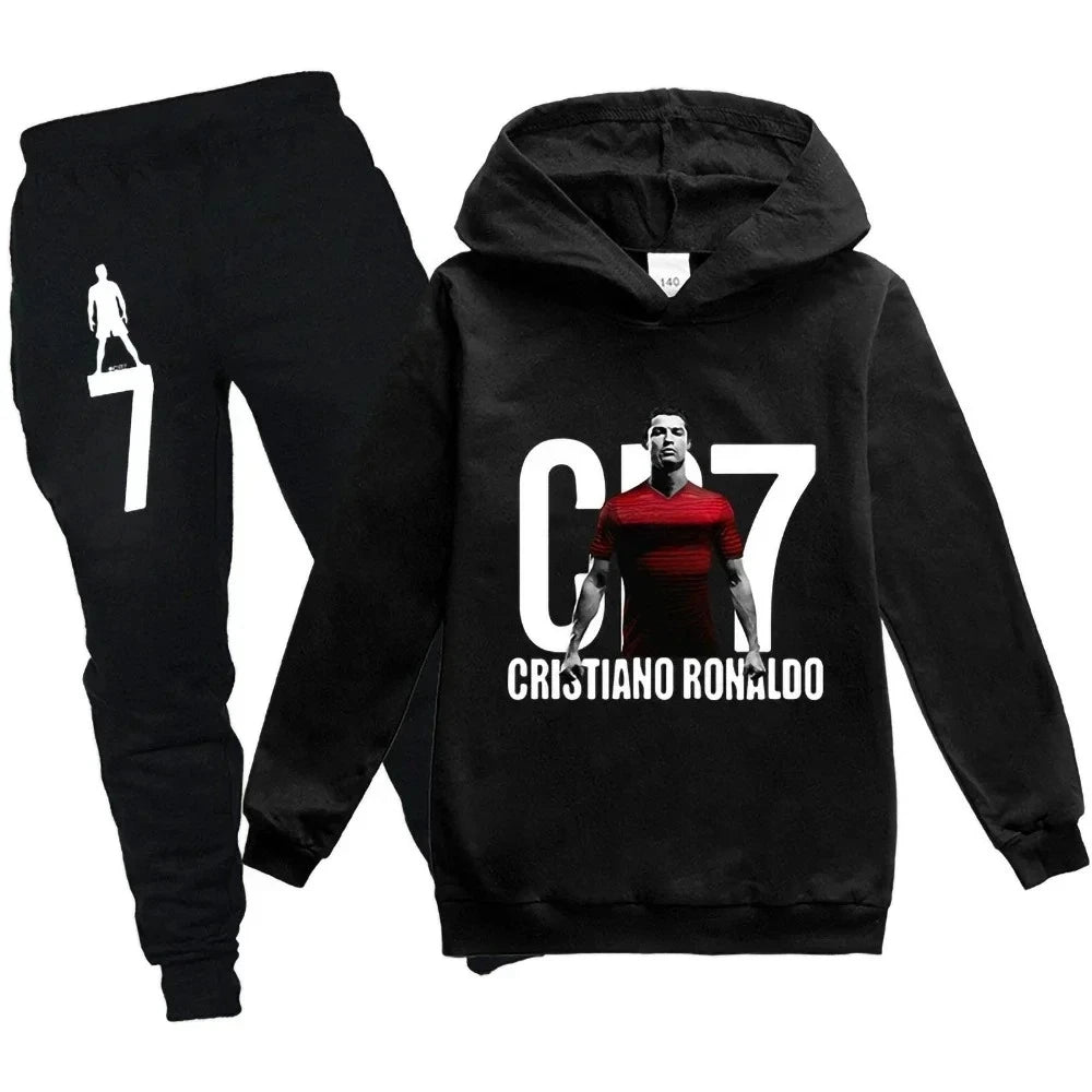 CR7 Kids Football Hoodie & Pants Set (3–12Y)