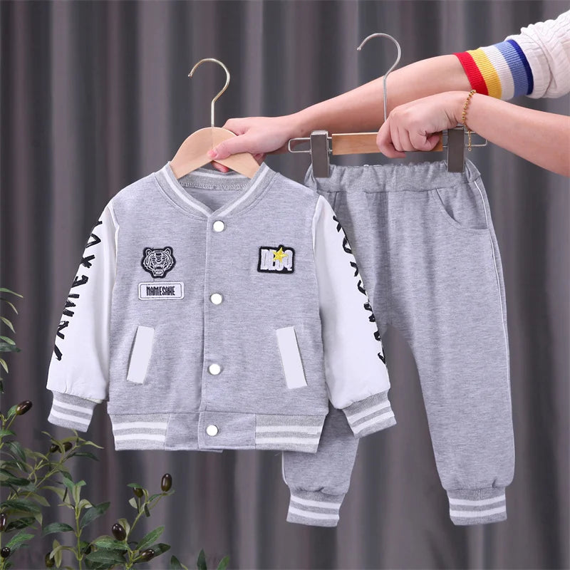 Kids Baseball Jacket & Pants Set – Spring/Autumn