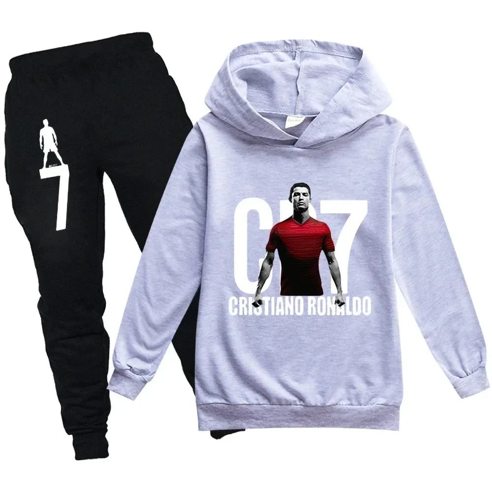 CR7 Kids Football Hoodie & Pants Set (3–12Y)