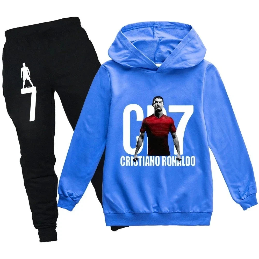 CR7 Kids Football Hoodie & Pants Set (3–12Y)