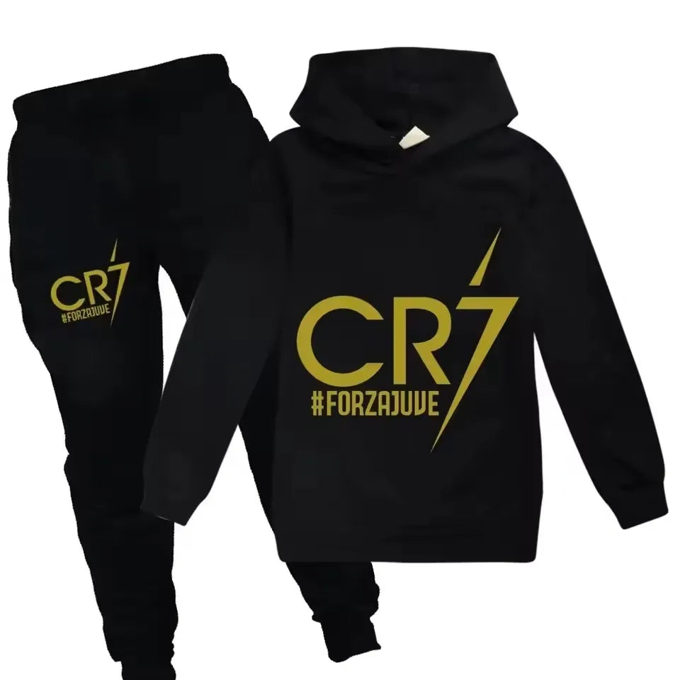 CR7 Kids Football Hoodie & Pants Set (3–12Y)