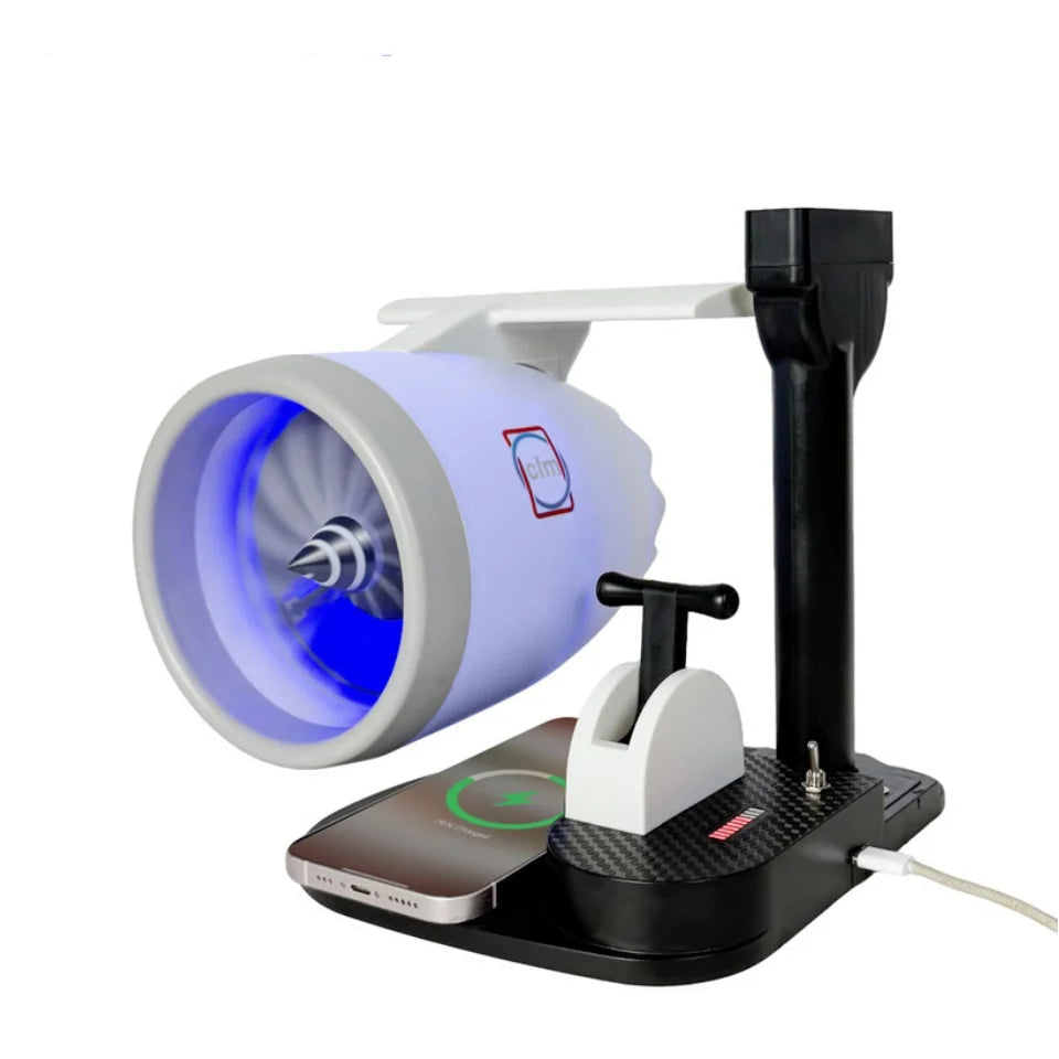 Jet Engine Model Kit with Humidifier & Wireless Charging